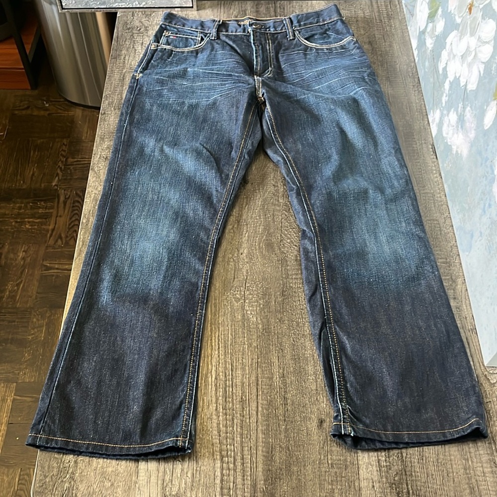 Tommy Hilfiger premium dark blue jeans.  Boot cut 30 x 30